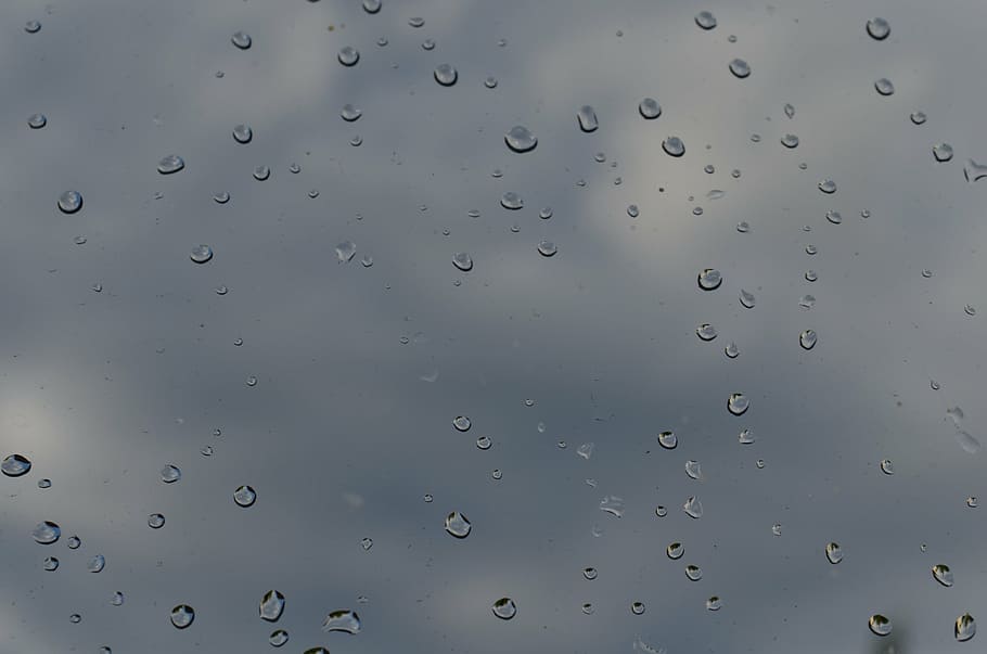 raindrop, cloud background, trueb, sky, dark, gloomy, bad weather HD wallpaper