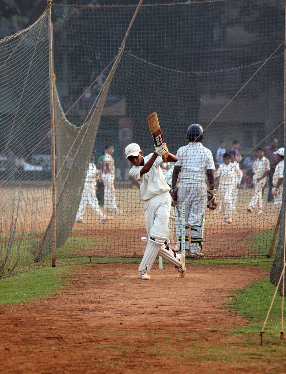 cricket, batsman, ball game, india, competition, player, field