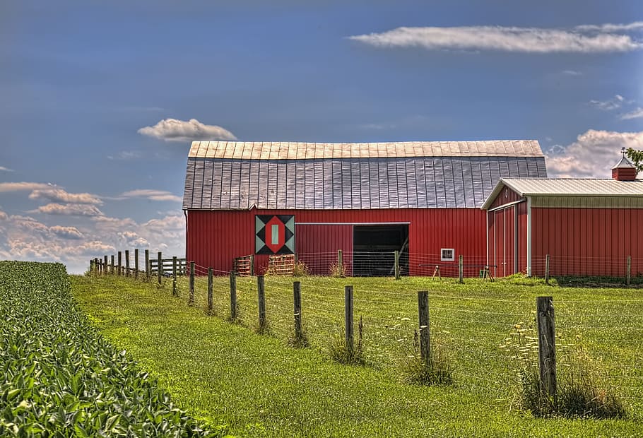 barn, rustic, barns, ohio, digital art, rural, scenic, country HD wallpaper