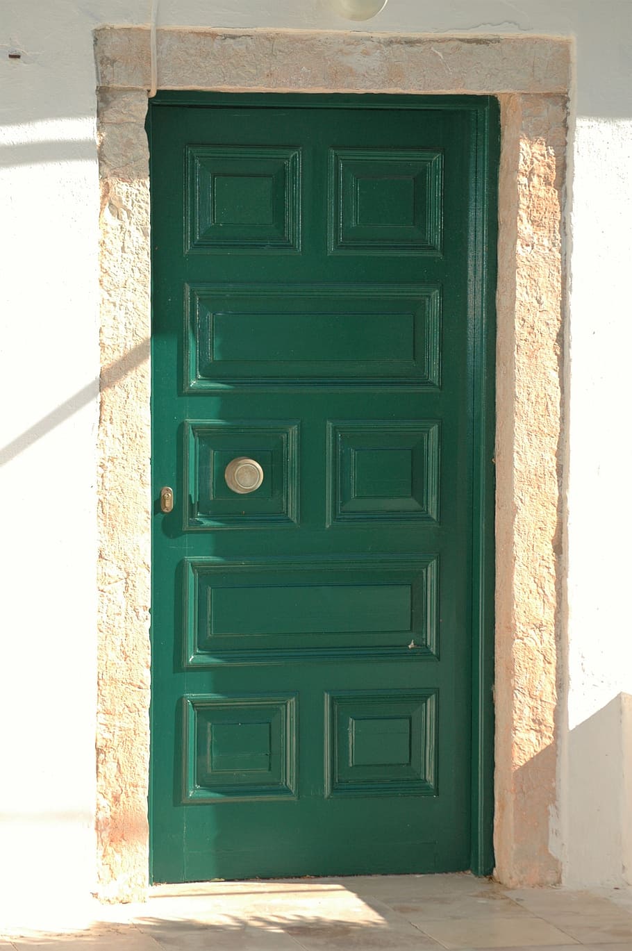 door, green, frame, input, gate, home, architecture, built structure HD wallpaper