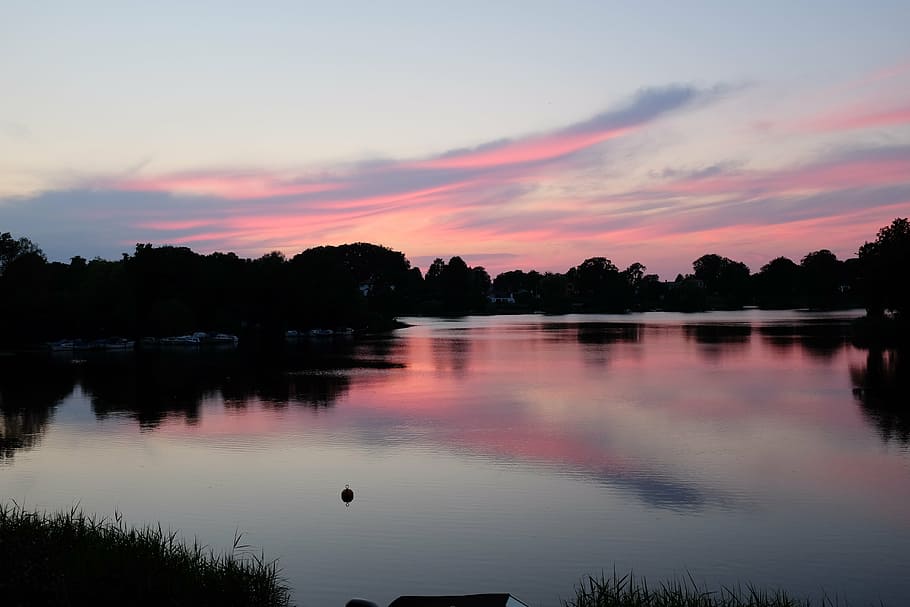 sunset, cloud, summer, sky, nature, landscape, outdoor, summer landscape HD wallpaper