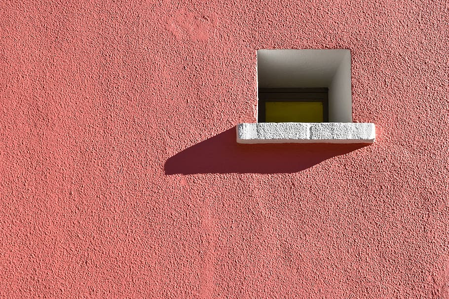 window, wall, picturesque, pink, white, provence, original HD wallpaper