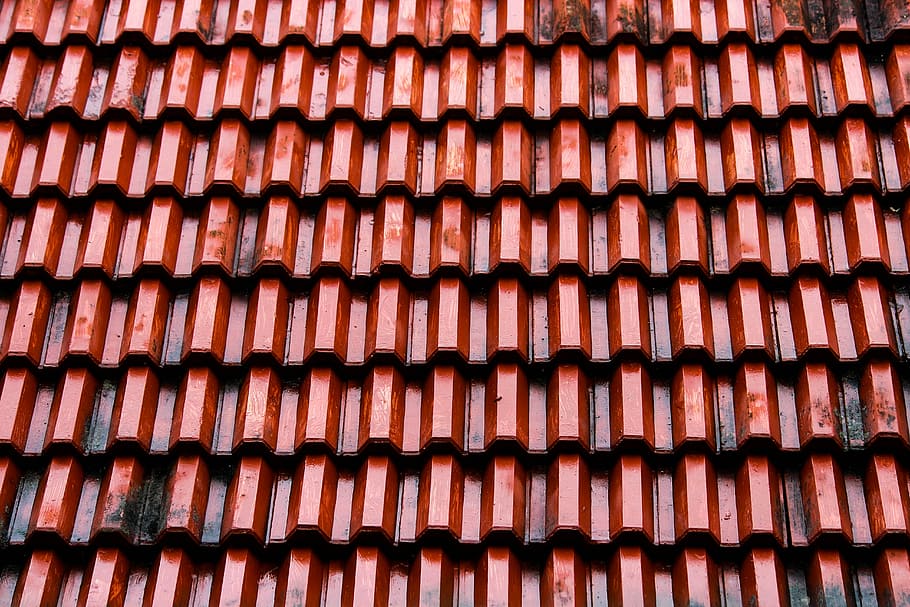 The smell of rain is in the air!, brown roof tiles close-up photo, HD wallpaper