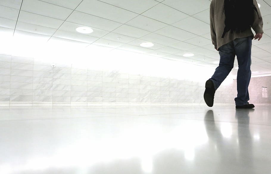 person walking in room, man, wearing, gray, suit, jacket, dress HD wallpaper