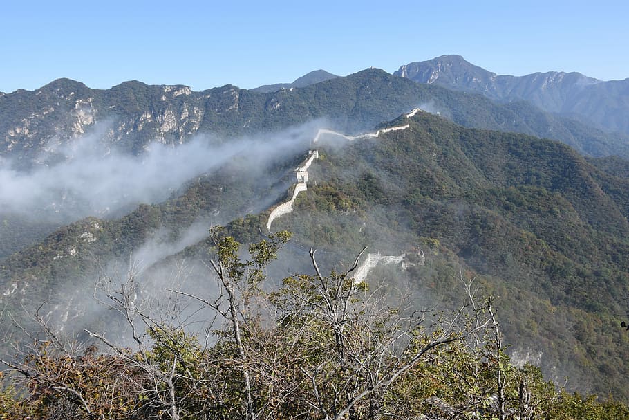 Beijing, Nock, Great Wall, the great wall, mountain, nature HD wallpaper