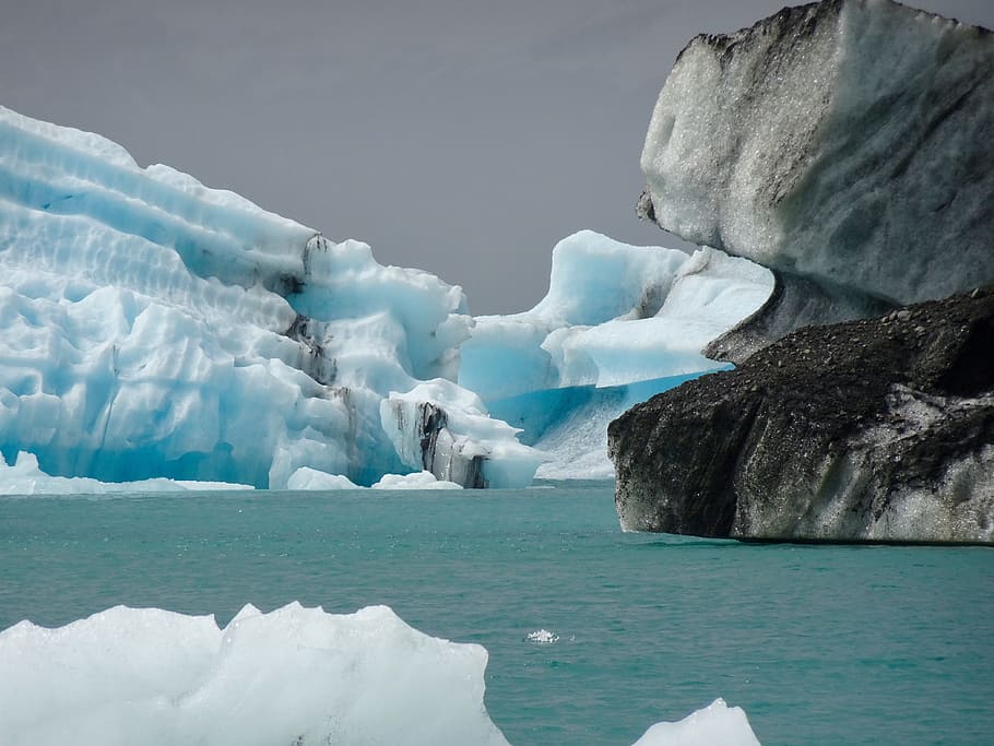 iceland, lagoon, cold temperature, glacier, frozen, water, winter HD wallpaper