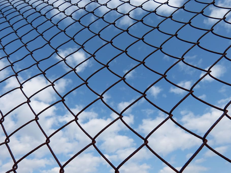 Fence, Prisoner, Captivity, Symbol, sky, grid, wire, steel HD wallpaper