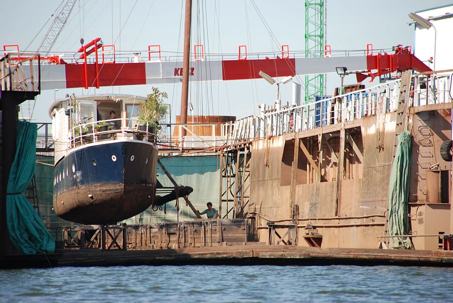 dock, scheepsdok, ship, boat, repair, maintenance, ship repair HD wallpaper