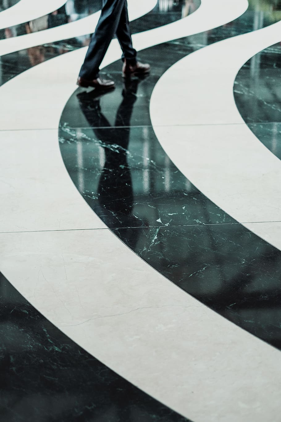 tile, marble, floor, design, people, walking, low section, real people HD wallpaper