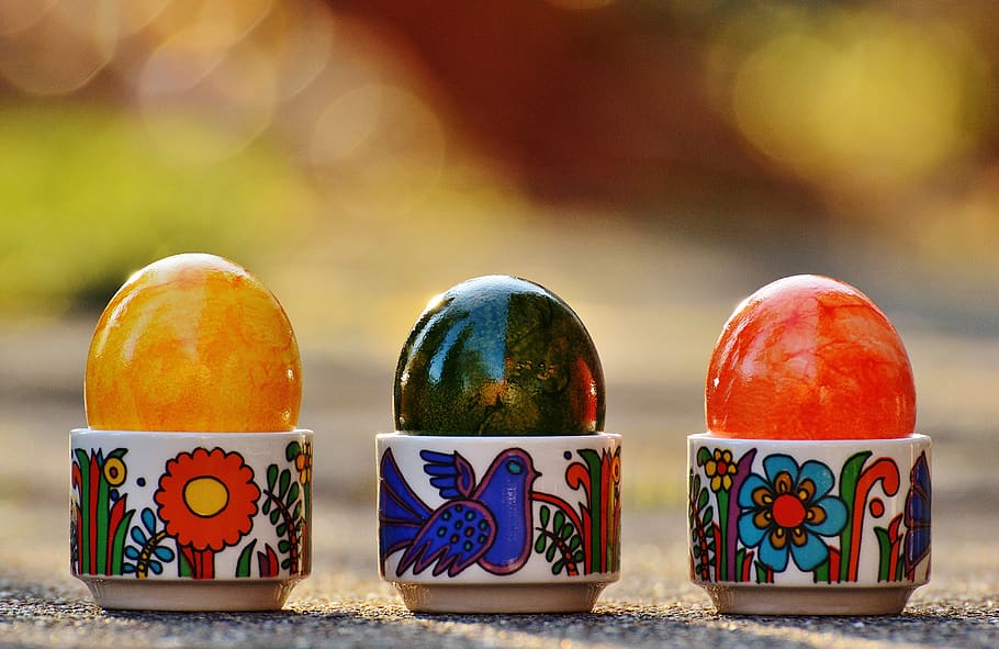 easter, easter eggs, colorful, happy easter, colored, food HD wallpaper