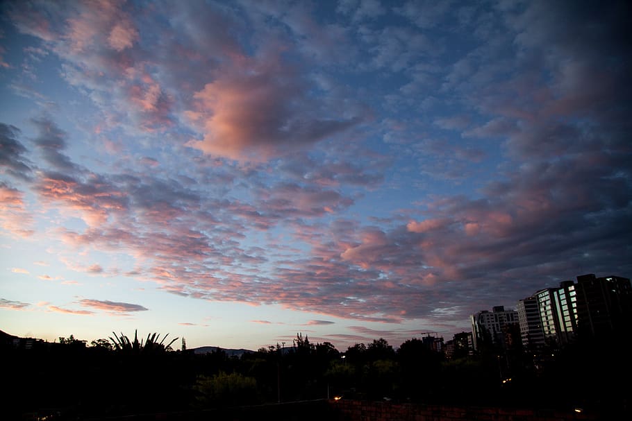 sky, clouds, sunset, dusk, cloudscape, air, color, heaven, cloud - sky HD wallpaper