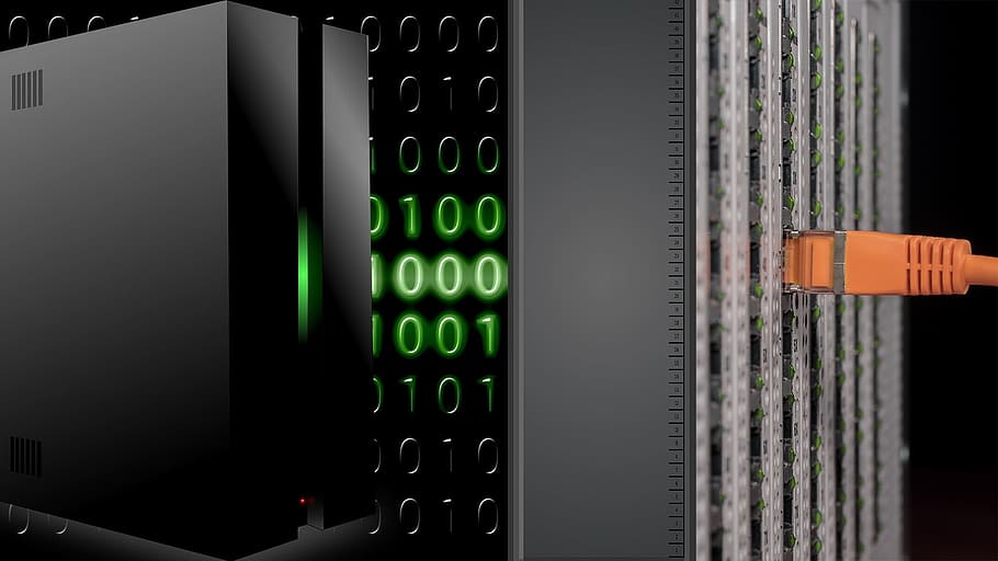 black computer server, networking, data, center, computer network HD wallpaper