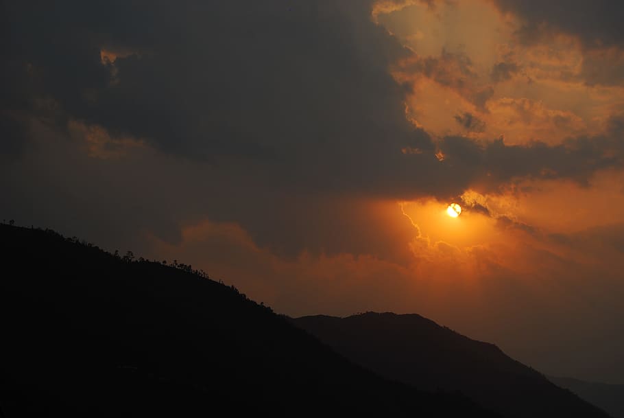 sunset, sky, clouds, scenic, beauty in nature, scenics - nature HD wallpaper