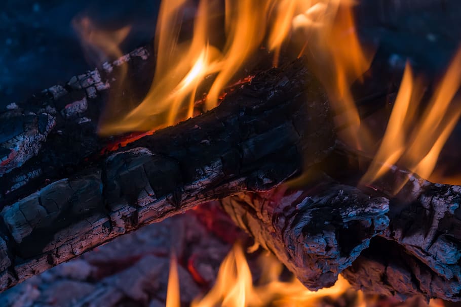 ash, background, blaze, bonfire, bright, burn, burning, camp HD wallpaper