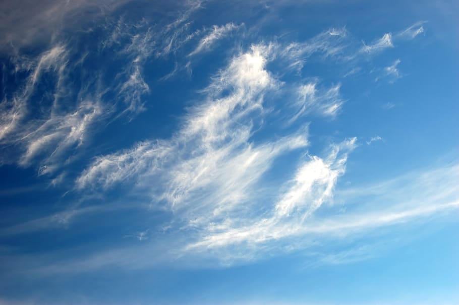 white clouds and blue sky, clouds form, cloudy, cloud - sky HD wallpaper