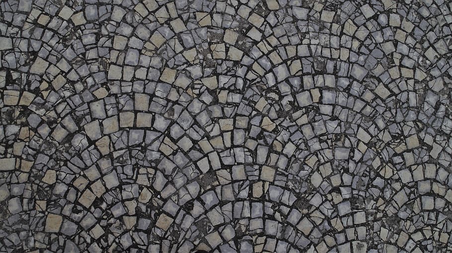 model, mosaic, texture, stone, abstract, old, no one, walkway HD wallpaper