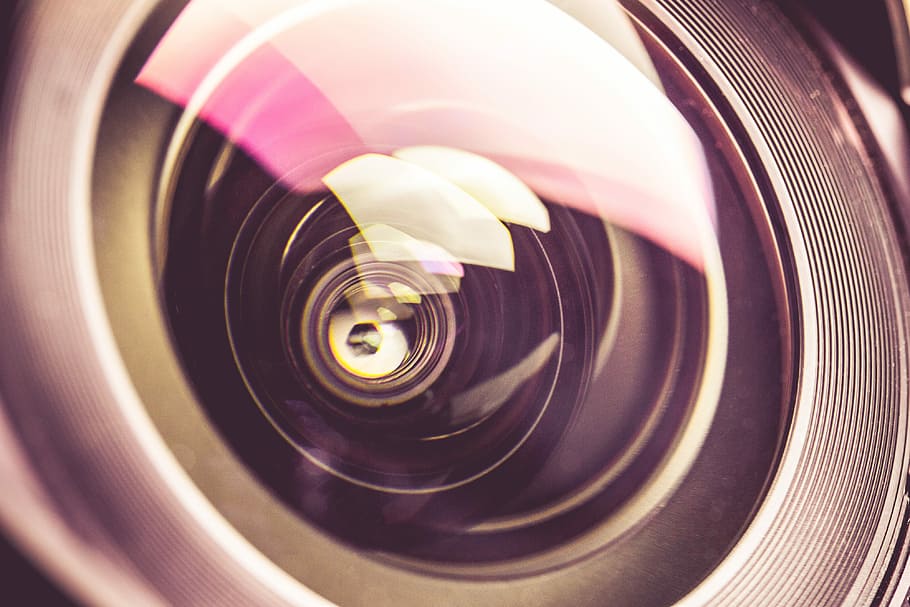 Dreamy & Colorful DSLR Lens Close Up, camera, detail, equipment, HD wallpaper