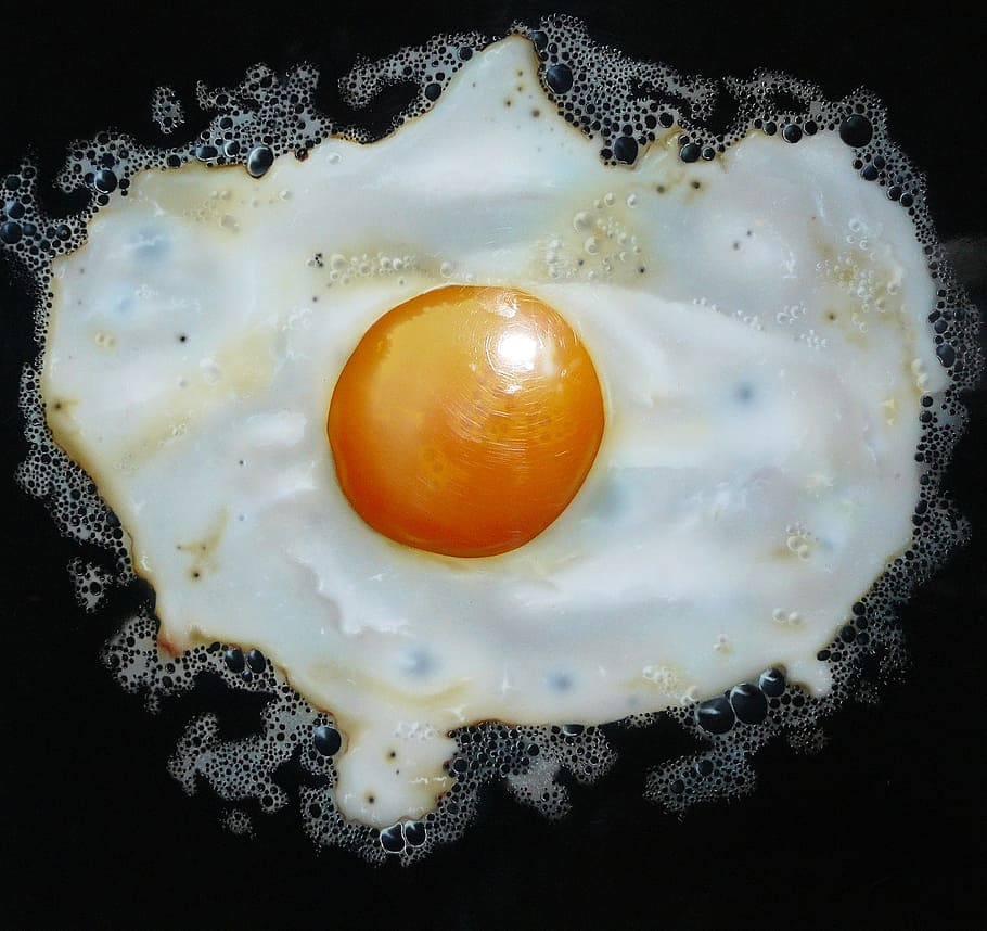 sunny-side up egg, fried, eat, food and drink, wellbeing, healthy eating HD wallpaper