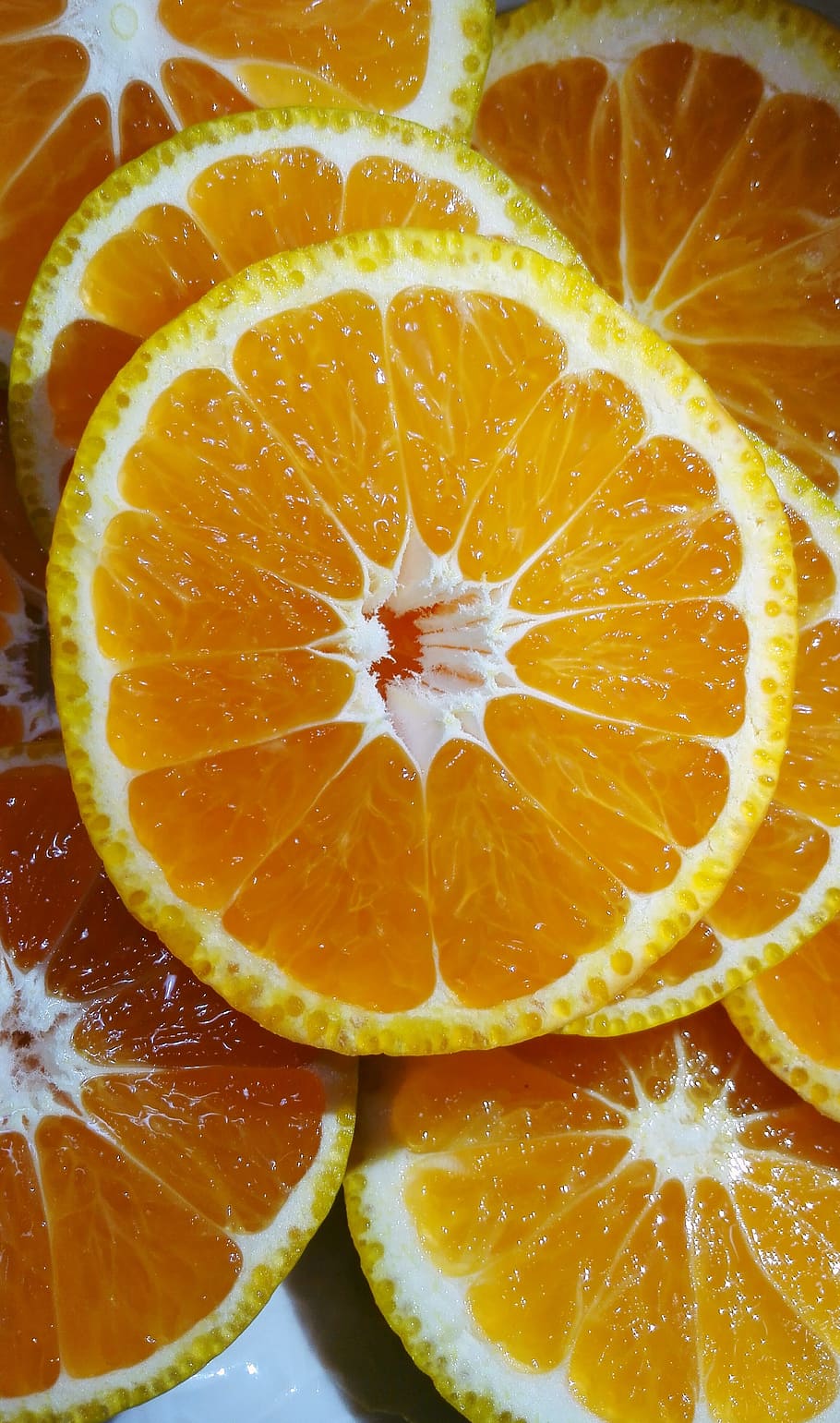 orange, yellow, slice, fruit, citrus fruit, food, food and drink HD wallpaper