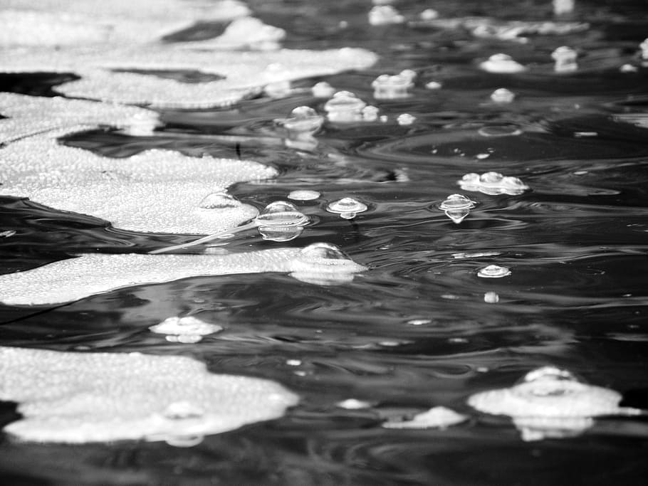water, foam, blow, reflections, nature, day, no people, full frame HD wallpaper