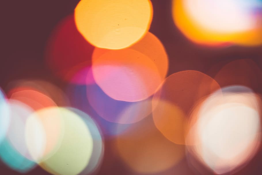 Big and Real Light Abtract Colorful Bokeh Background, abstract, HD wallpaper