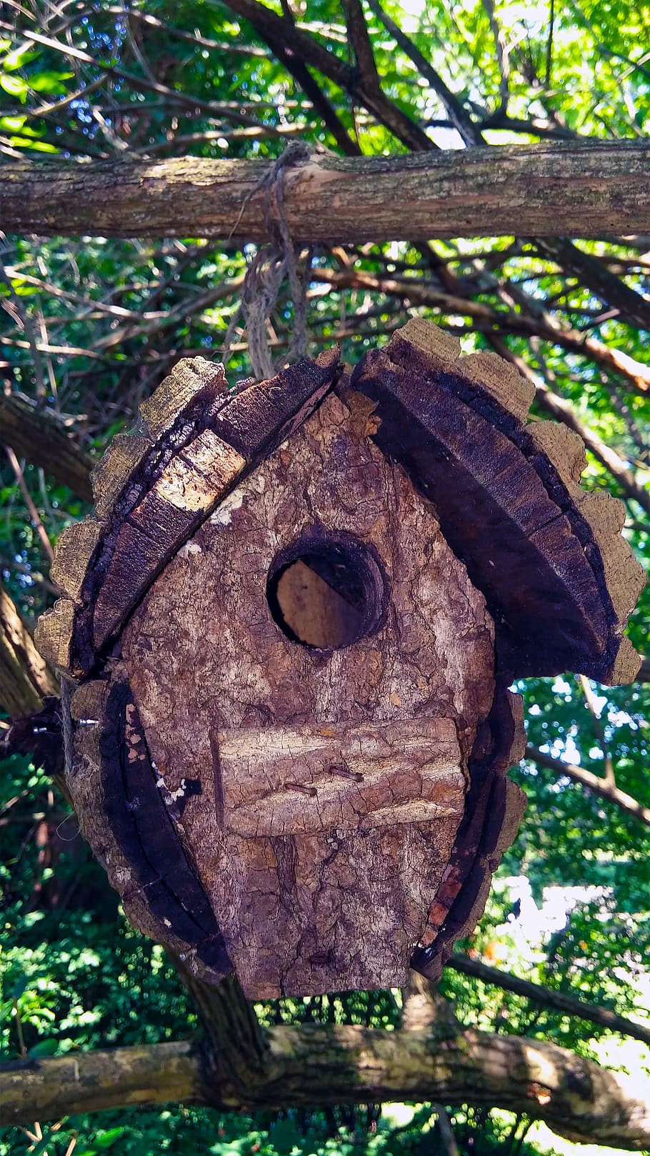 Birdhouse, Bird, House, Wooden, hanging, box, shelter, craft, HD wallpaper
