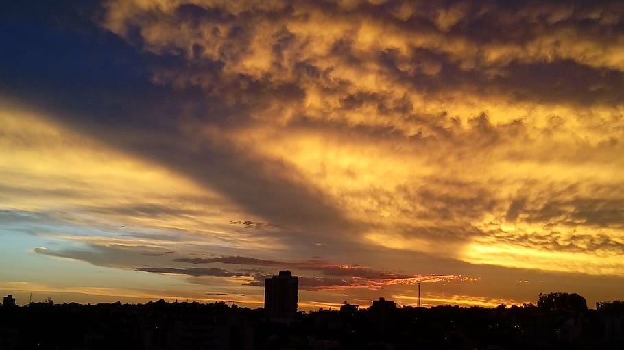 sunset, sunrise, nature, cloud - sky, architecture, built structure HD wallpaper