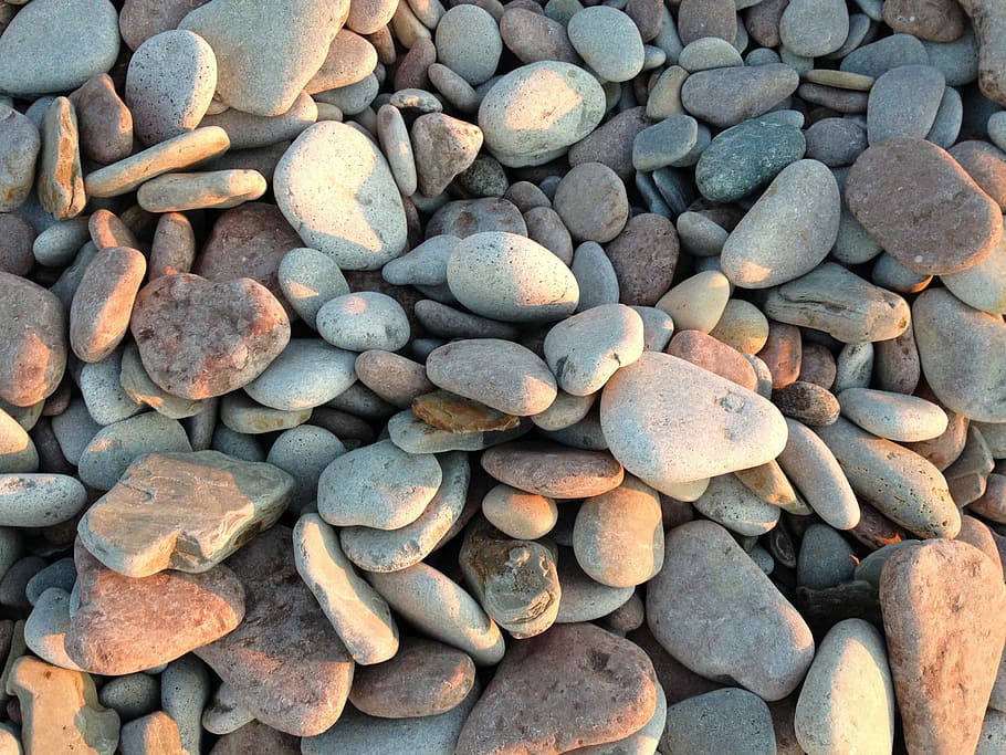 Stones, Oland, Beach, Afternoon, Light, afternoon light, nature, HD wallpaper
