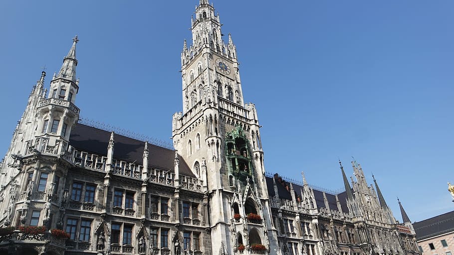 Germany, Munich, Center, architecture, building exterior, history HD wallpaper