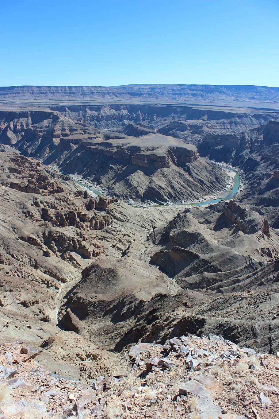 namibia, rock, dry, river, fish river-canyon, africa, nature HD wallpaper