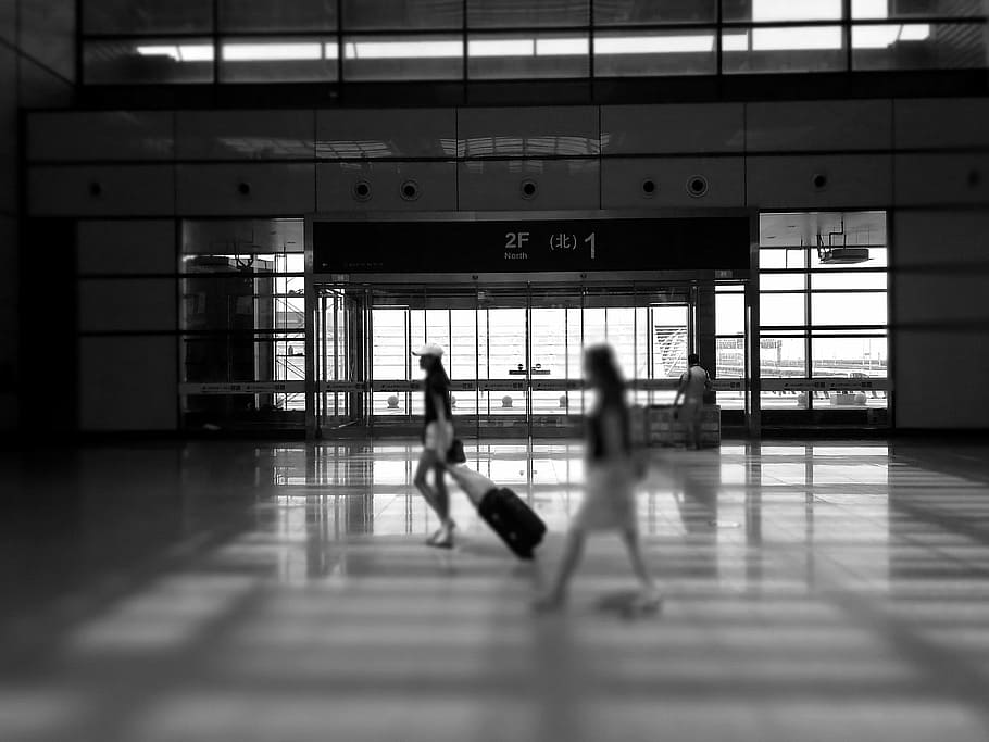 documentary, character, black and white, blurred motion, architecture HD wallpaper