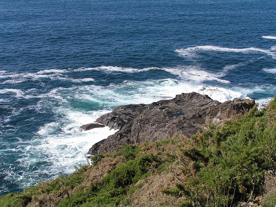 coruña, españa, mar, costa, sea, water, land, beauty in nature HD wallpaper