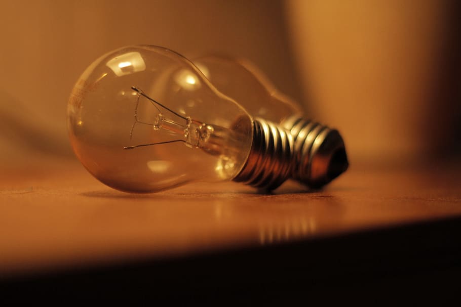 close-up, object, art photo, light bulb, filament, indoors HD wallpaper