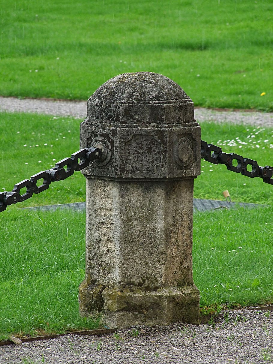 ancient, chain, history, stone, metal, aged, rough, protection HD wallpaper