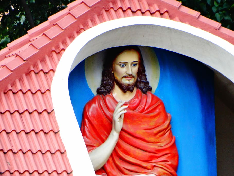 Jesus, Christ, Statue, one man only, only men, portrait, adult HD wallpaper