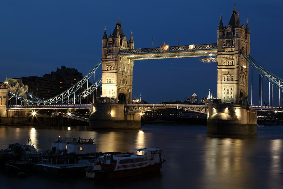 London Bridge, London, architecture, building, city, dark, dusk HD wallpaper