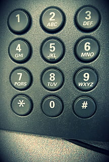 black smartphone pad, dial, dialer, numbers, technology, keypad HD wallpaper