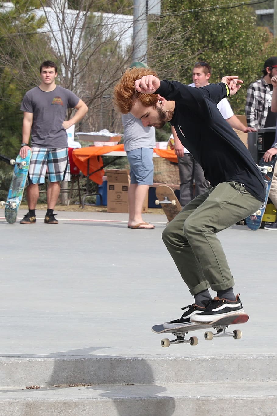 fun, skate, skateboard, action, sport, full length, men, leisure activity HD wallpaper