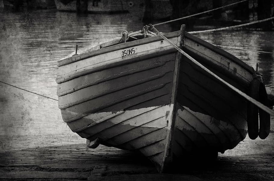 ship, harbor, sea, vacation, labor, fishing, scarborough, black HD wallpaper