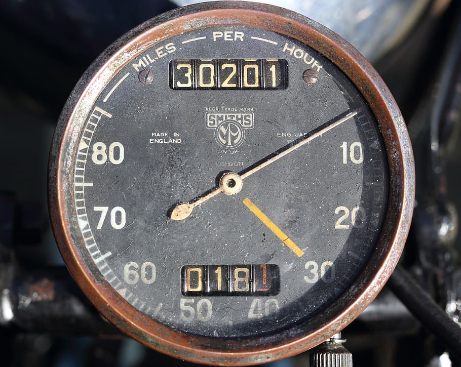 motorcycle, speedometer, old, vintage, classic, woerden, veteranentreffen HD wallpaper