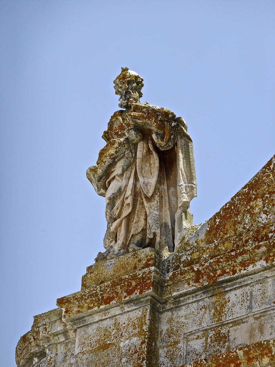 statue, stone, ancient, sculpture, old, religious, symbol, antique HD wallpaper