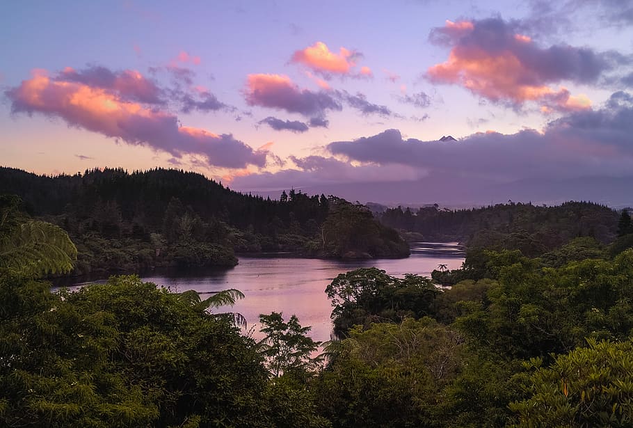 ‘Boring’ Sights, lake near trees during golden hour, landscape HD wallpaper
