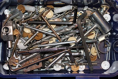 tool box, screw, screwdriver, craftsmen, drill, odds and ends HD wallpaper