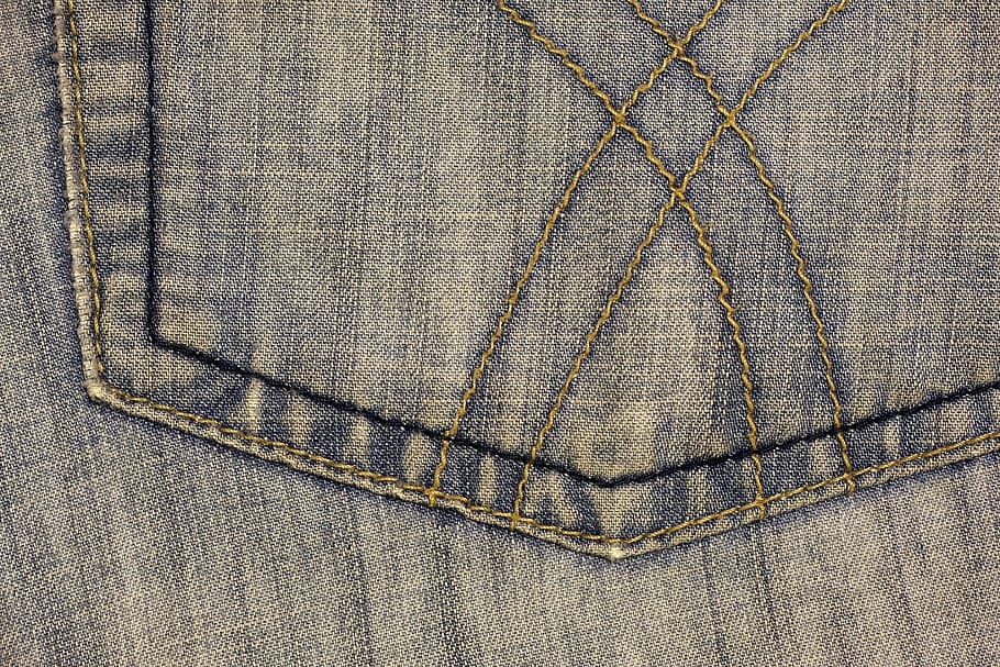 Denim, Fabric, Texture, Trouser, blue, trouser pocket, seam HD wallpaper