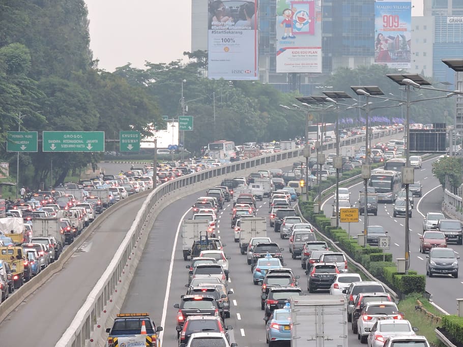 jammed, jkt, monday, transportation, mode of transportation HD wallpaper