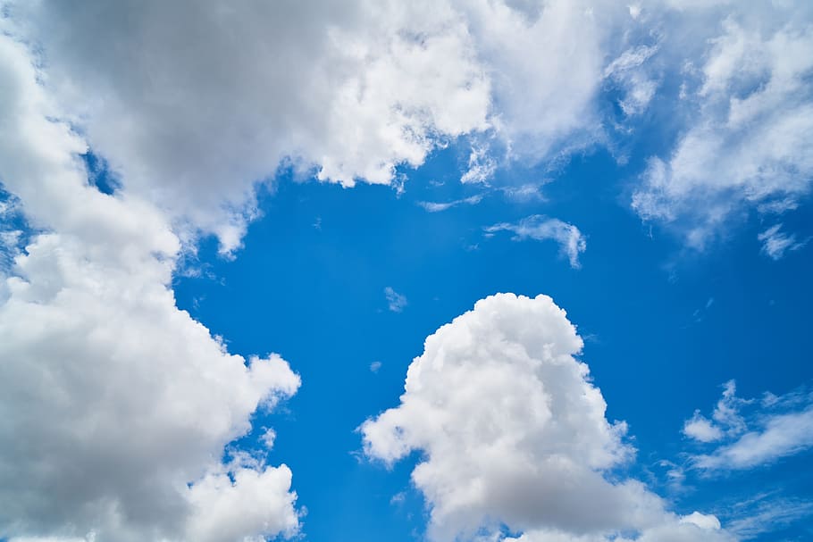 cloud, blue, composition, unbelievable, sky, clouds, sunset HD wallpaper