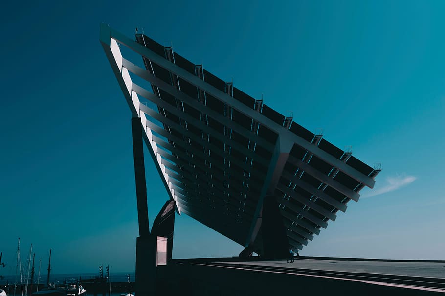 black metal solar panel at daytime, architecture, building HD wallpaper