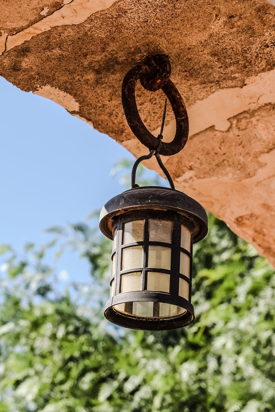 hanging lamp, lantern, light, decoration, decorative, vintage HD wallpaper
