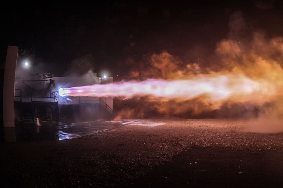 Fire Coming Out from Engine, danger, dark, dark clouds, energy HD wallpaper