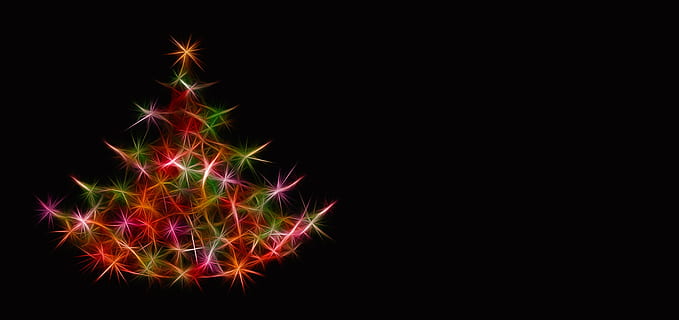 multicolored LED light, christmas, christmas tree, background HD wallpaper